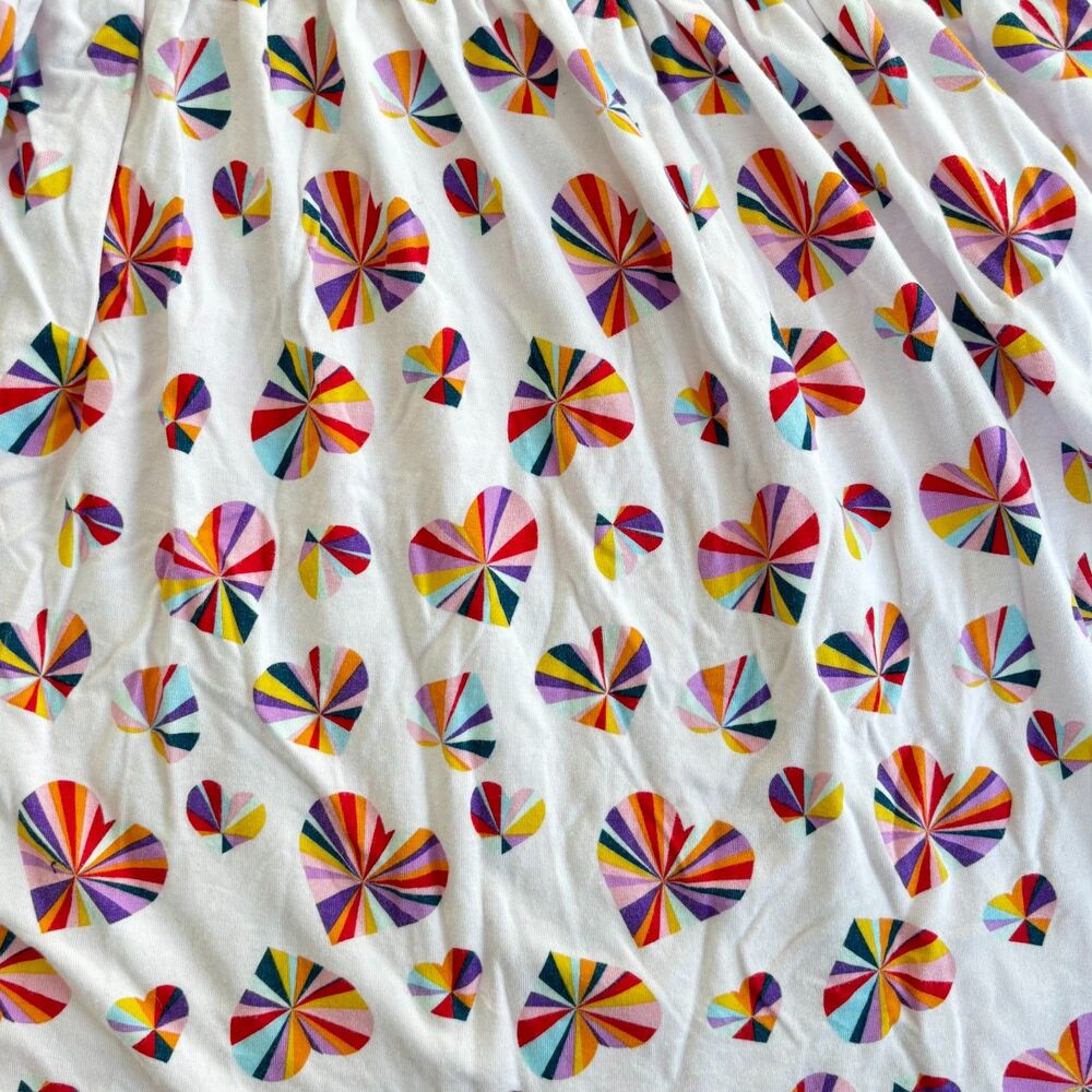 Magnetic Me Girls Twirl Dress 3T Heart Print Modal Magnetic Back Closure - Picture 3 of 5